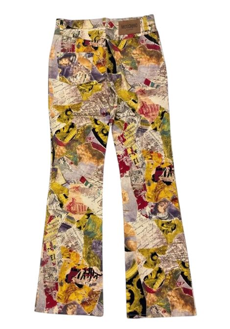 Pantalone Vintage Donna Moschino con Stampa Artistica MOSCHINO JEANS | M4.WQ01500S063702230